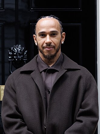 Lewis Hamilton — Formula 1 driver portrait (photo from Wikimedia Commons)