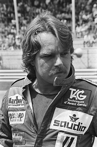 Keke Rosberg — Formula 1 driver portrait (photo from Wikimedia Commons)