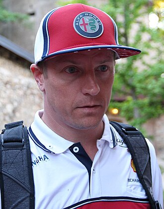 Kimi Räikkönen — Formula 1 driver portrait (photo from Wikimedia Commons)